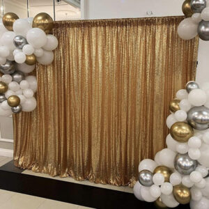 Gold Curtain Wall Backdrop