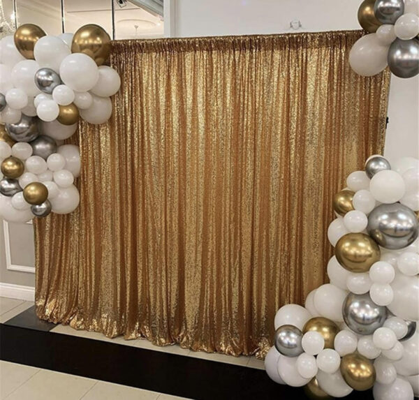 Gold Curtain Wall Backdrop