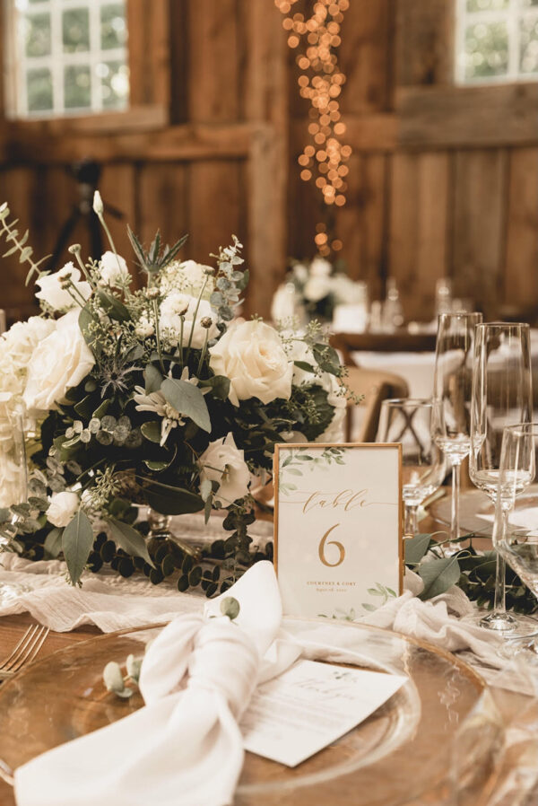 Gold Table Numbers